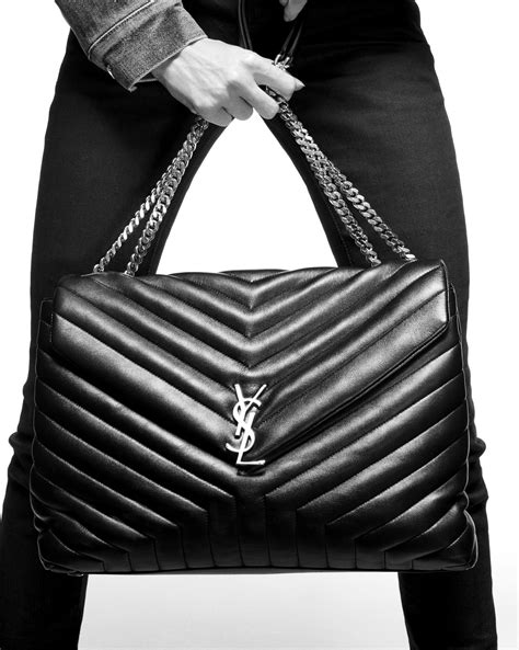 saint laurent loulou monogram ysl large quilted shoulder bag|saint laurent monogram bag.